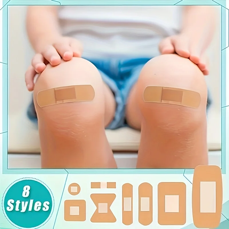 40pcs Waterproof & Breathable PE Soft Rubber Bandages Multi-Size (Finger, Wrist, Knuckle) for Versatile Wound Care Breathable