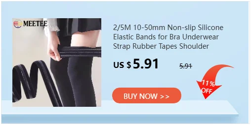 5/10/20M 6/8/10/15mm Nylon Elastic Band for Bra Underwear Shoulder Strap Rubber Tapes Soft Belt Stretch Lingerie Sewing Trims