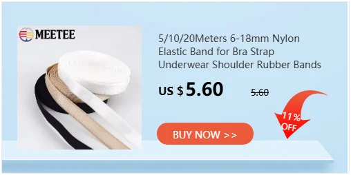 5/10/20M 6/8/10/15mm Nylon Elastic Band for Bra Underwear Shoulder Strap Rubber Tapes Soft Belt Stretch Lingerie Sewing Trims