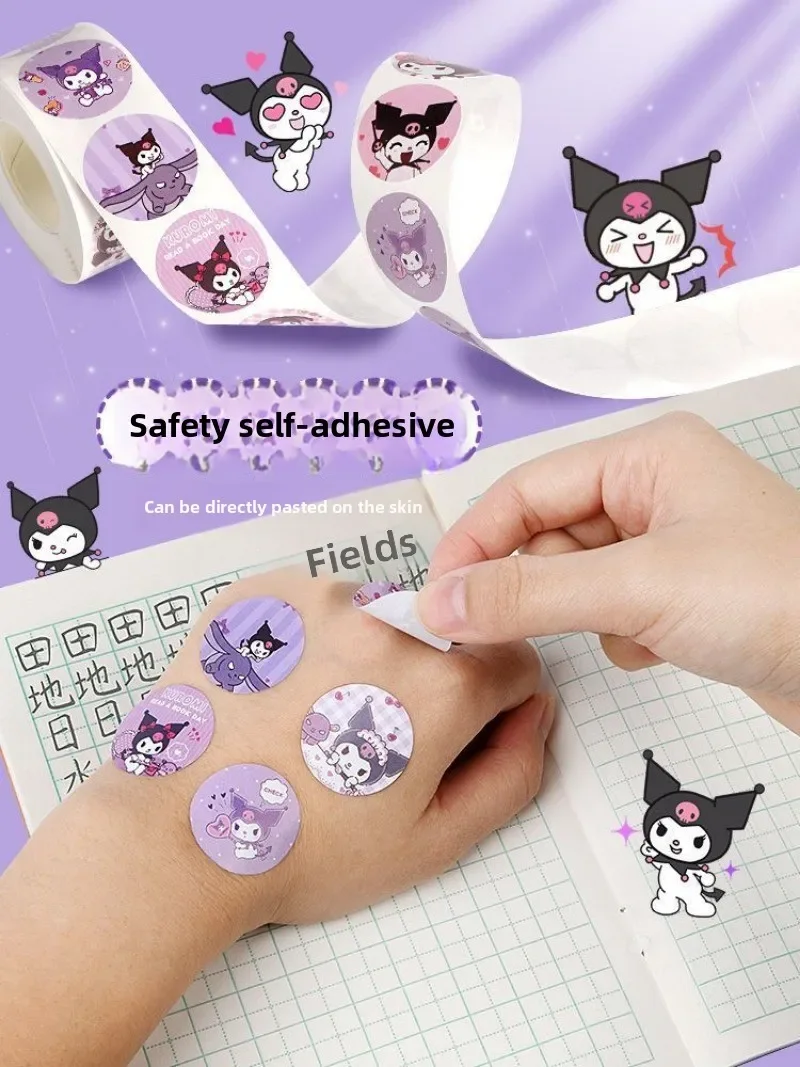 500 PCS Sanrio Cartoon Sticker Hello Kitty Anime Kuromi Melody Children's Diary Bonus Gift Diary Booklet Gift for Kid Toy
