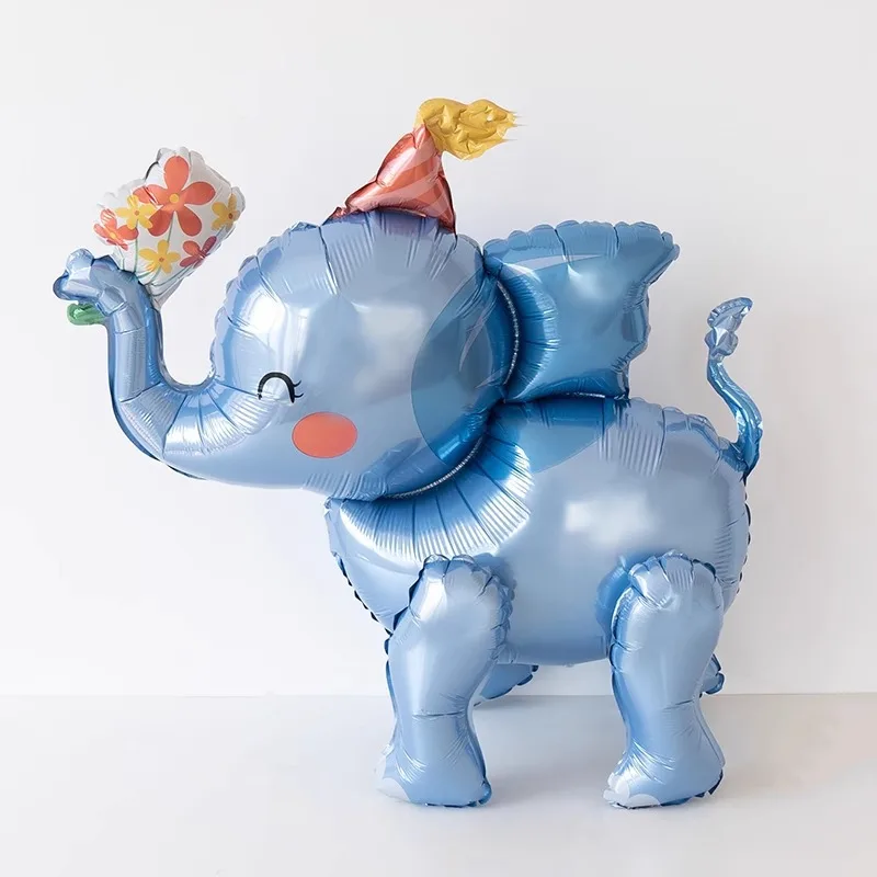 New Standing 3D Cartoon Dogs Claw Bulldog Shepherd Poodle Puppy Pet Theme Birthday Party Decoration Forest Animals Balloons 1PCS