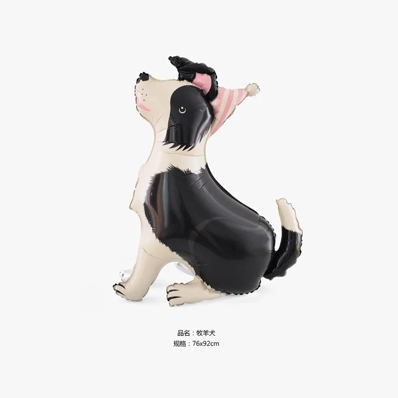 New Standing 3D Cartoon Dogs Claw Bulldog Shepherd Poodle Puppy Pet Theme Birthday Party Decoration Forest Animals Balloons 1PCS