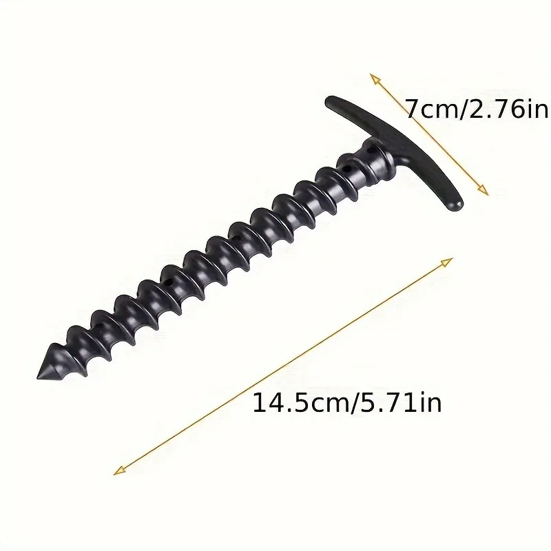 10 Pcs/Pack Outdoor Camping Tent Pegs Ground Nails Screw Anchor Stakes Pegs Hiking Tent Stakes Pins Tent Accessories