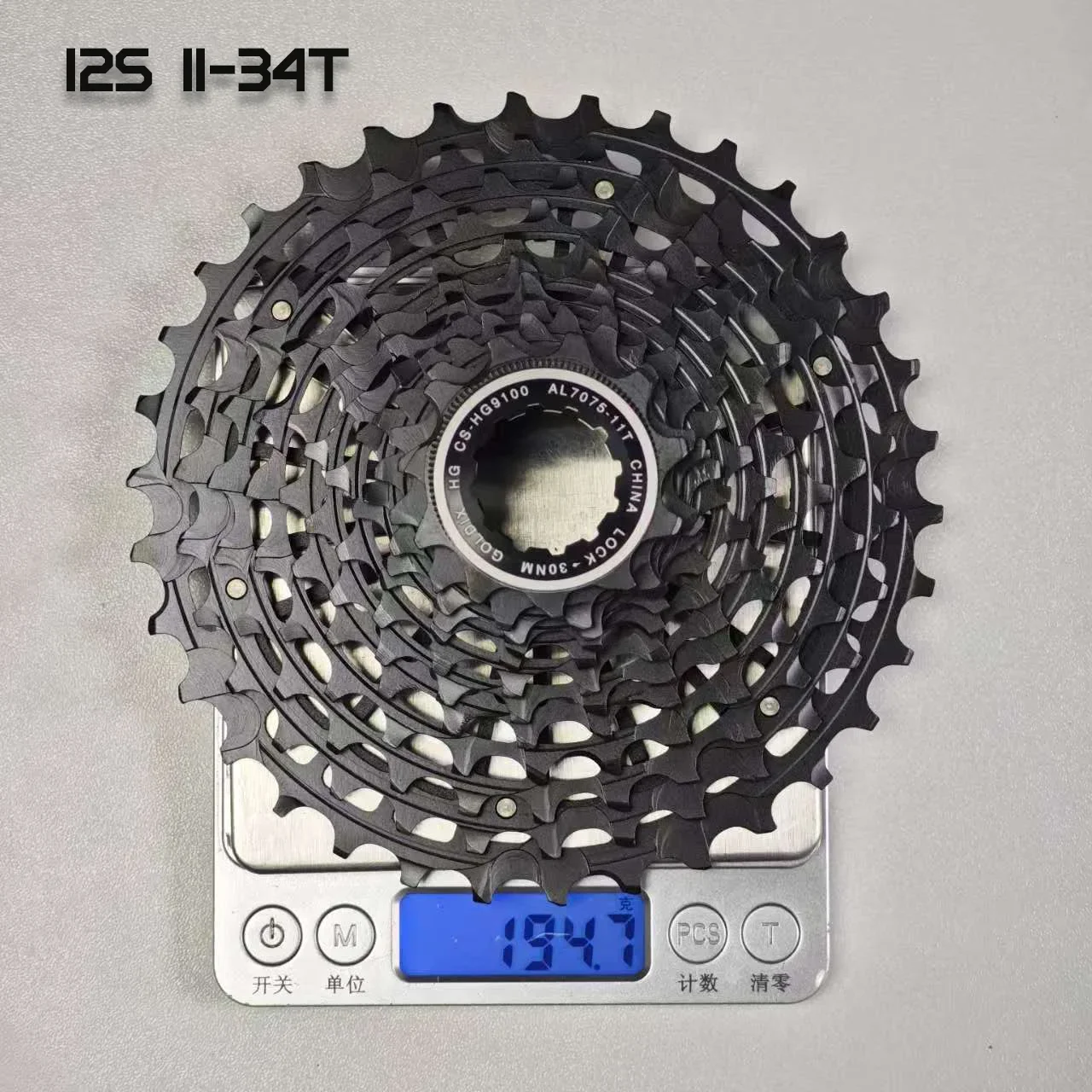 GOLDIX Ultralight CNC Black Road Bike Cassette k7 11/12 Speed 32T 34T 36T 11V 12V HG Freewheel Hollow Bicycle Chain Wheel