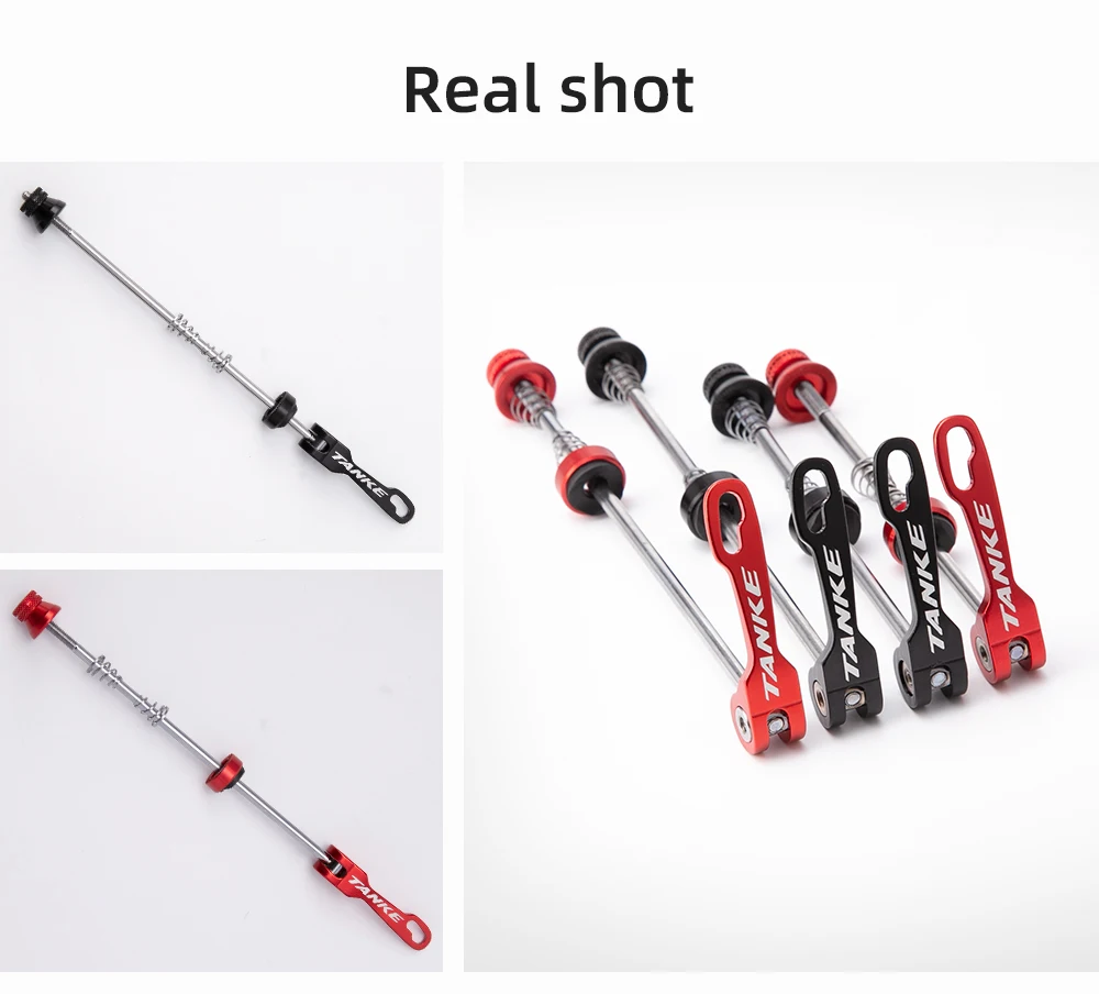 TANKE Bicycle Quick Release Bolt Hub Skewers Lever Axle Road Mountain Bike Replacement Cycling Parts For Front 100mm Rear 135mm
