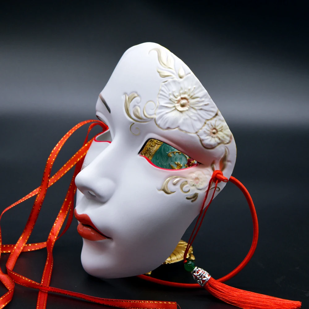 Hand Paint Cosplay Party Mask Anime Mask Costume Accessories Carnival Mask Halloween DIY Decorate party decorations Role play