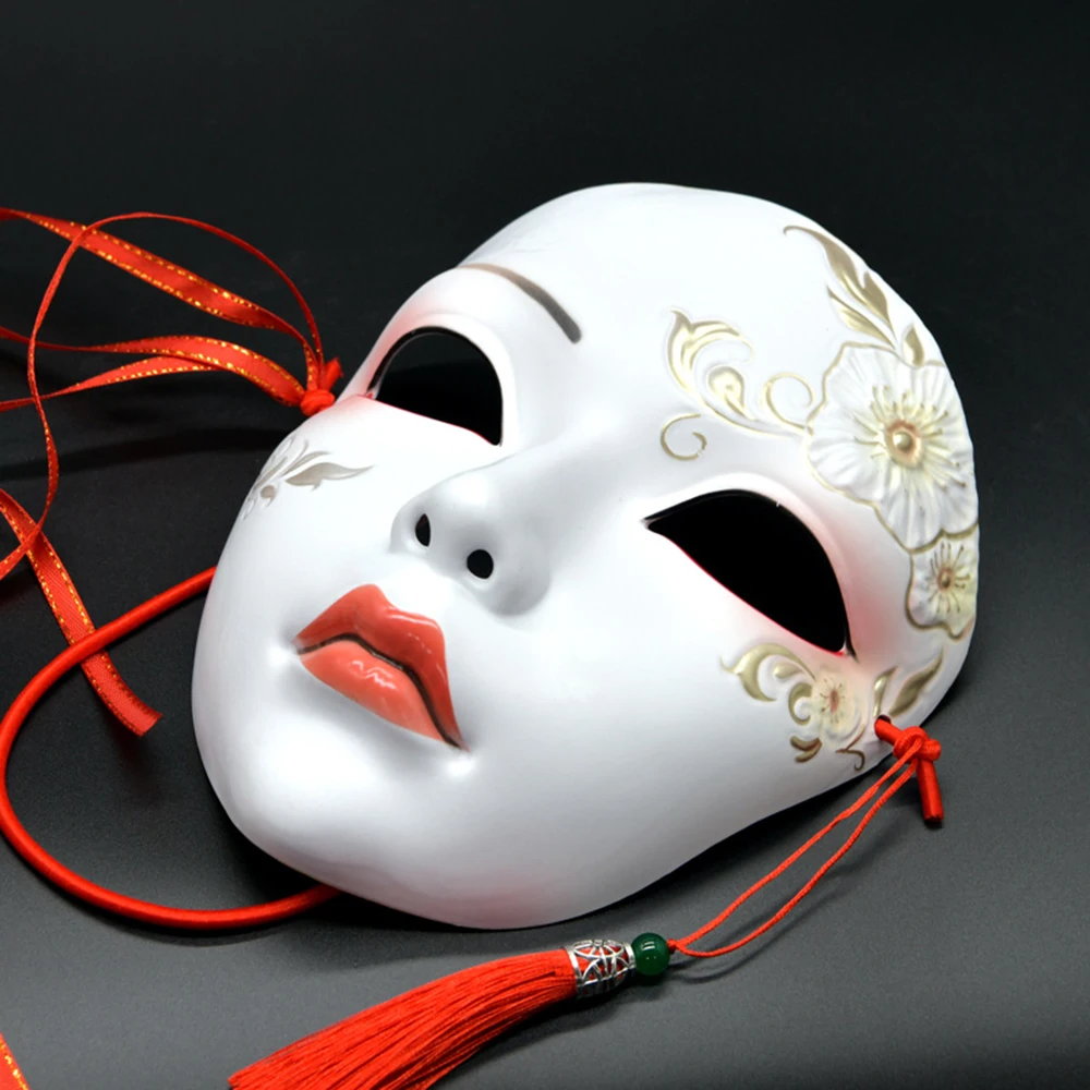 Hand Paint Cosplay Party Mask Anime Mask Costume Accessories Carnival Mask Halloween DIY Decorate party decorations Role play