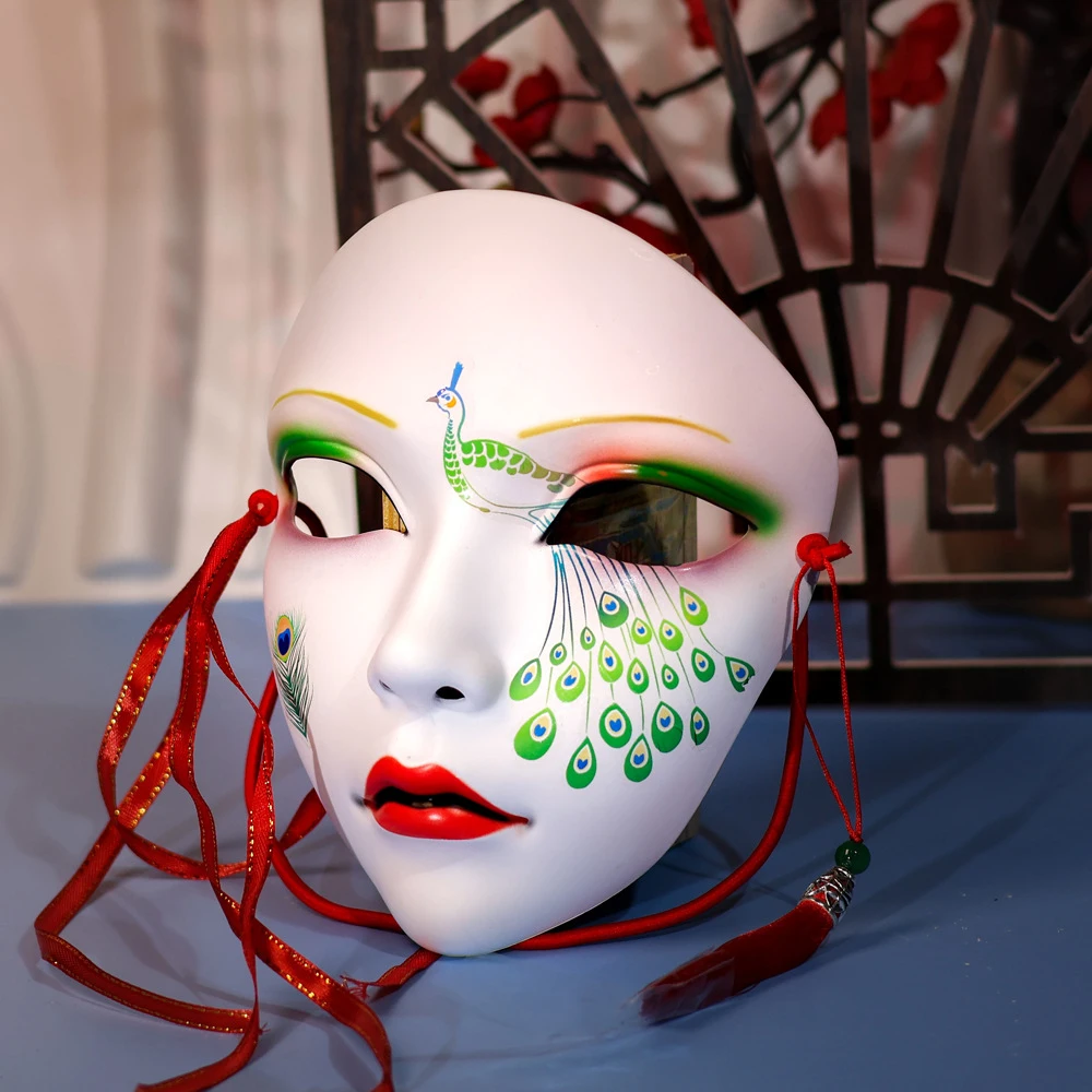 Hand Paint Cosplay Party Mask Anime Mask Costume Accessories Carnival Mask Halloween DIY Decorate party decorations Role play