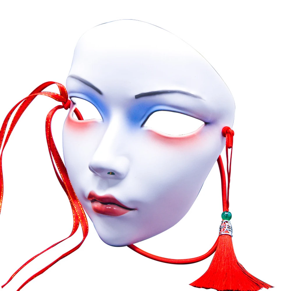 Hand Paint Cosplay Party Mask Anime Mask Costume Accessories Carnival Mask Halloween DIY Decorate party decorations Role play