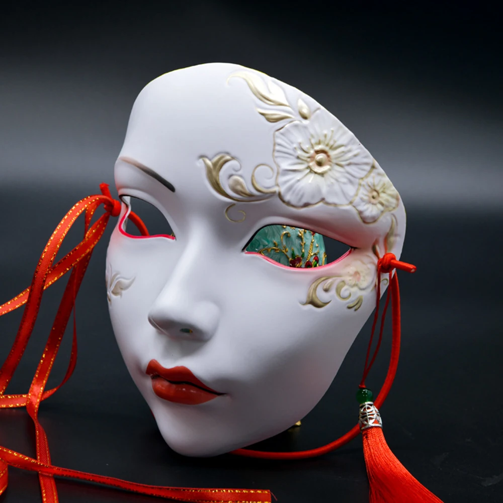 Hand Paint Cosplay Party Mask Anime Mask Costume Accessories Carnival Mask Halloween DIY Decorate party decorations Role play