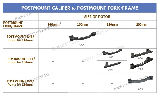 PM/IS MTB Disc Brake Mount Adapter 140mm 160mm 180mm 203mm Rotor Mountain Bike Fork Frame Rear Caliper Converter For Shimano