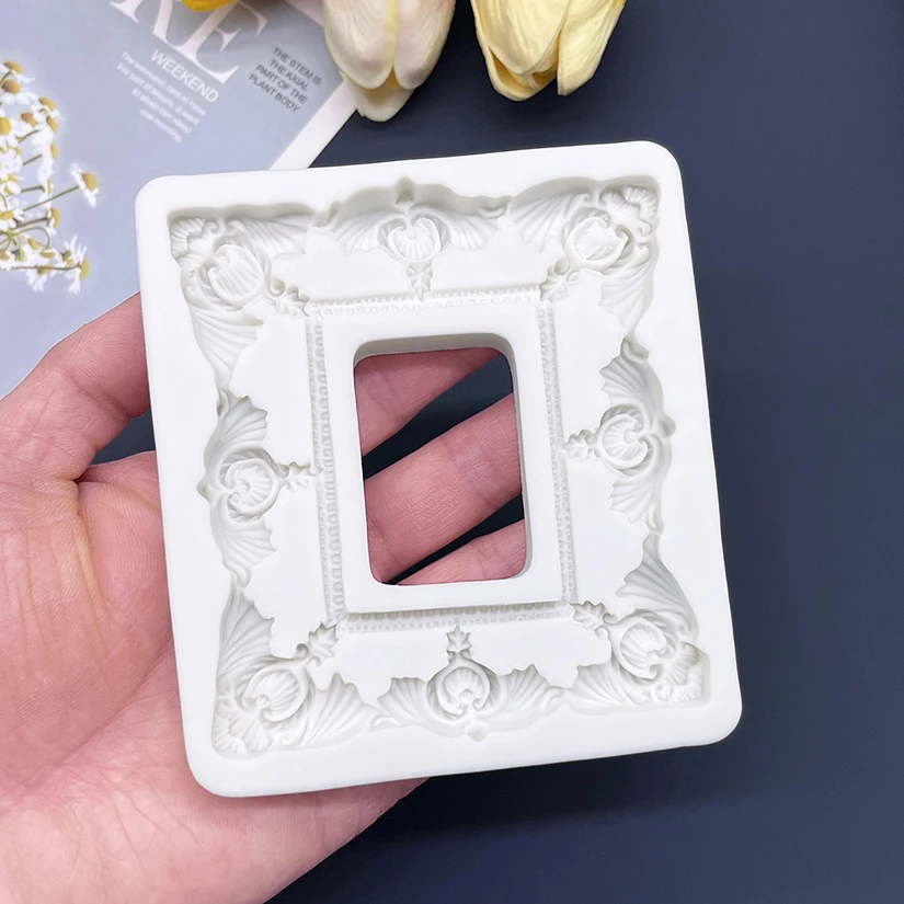 Frame Silicone Mold Sugarcraft Chocolate Cupcake Baking Mold Fondant Cake Decorating Tools