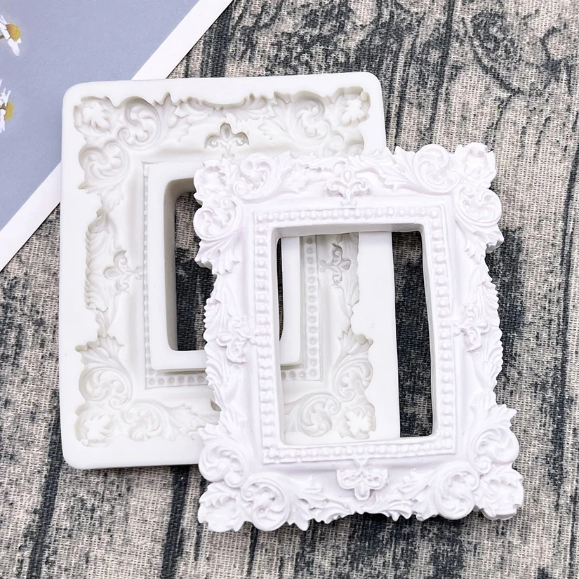 Frame Silicone Mold Sugarcraft Chocolate Cupcake Baking Mold Fondant Cake Decorating Tools