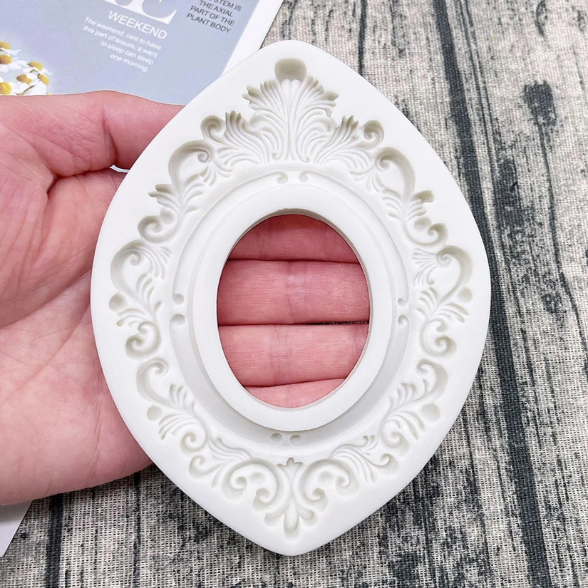 Frame Silicone Mold Sugarcraft Chocolate Cupcake Baking Mold Fondant Cake Decorating Tools