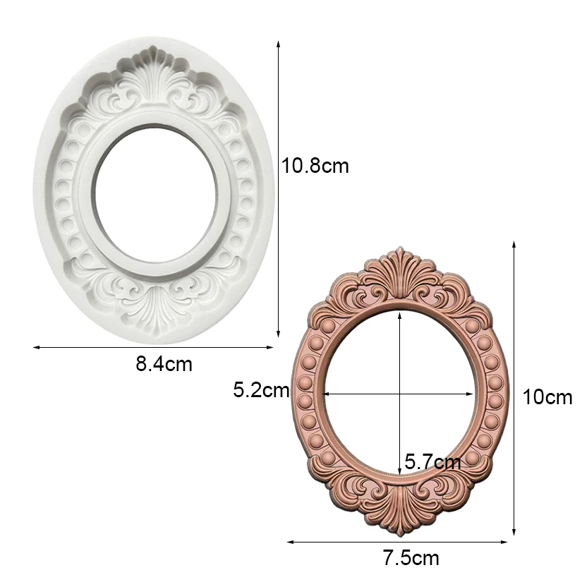 Frame Silicone Mold Sugarcraft Chocolate Cupcake Baking Mold Fondant Cake Decorating Tools