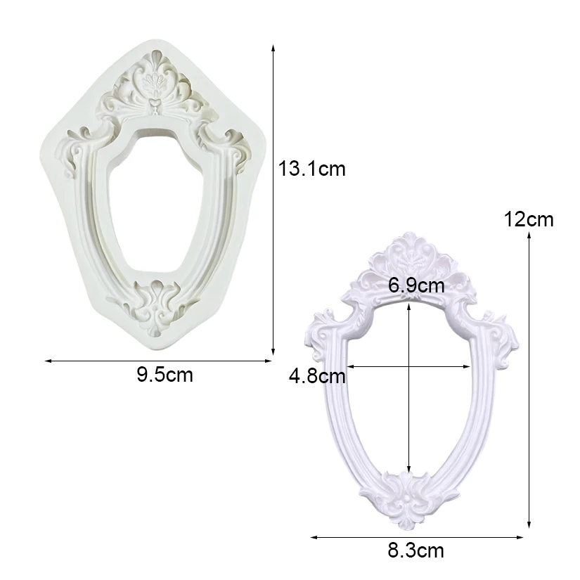 Frame Silicone Mold Sugarcraft Chocolate Cupcake Baking Mold Fondant Cake Decorating Tools
