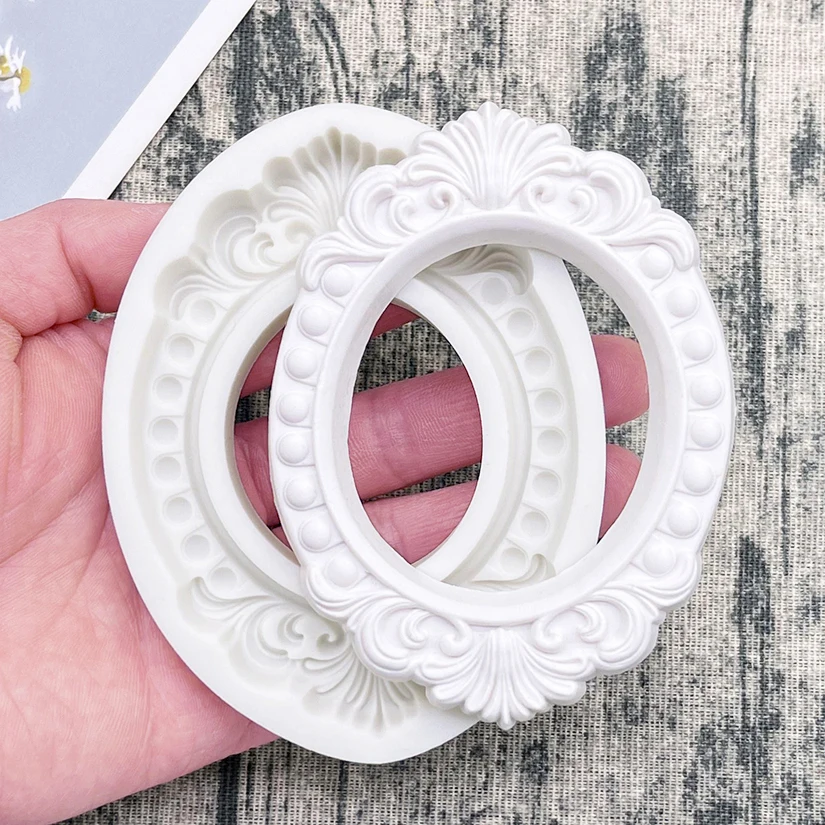 Frame Silicone Mold Sugarcraft Chocolate Cupcake Baking Mold Fondant Cake Decorating Tools