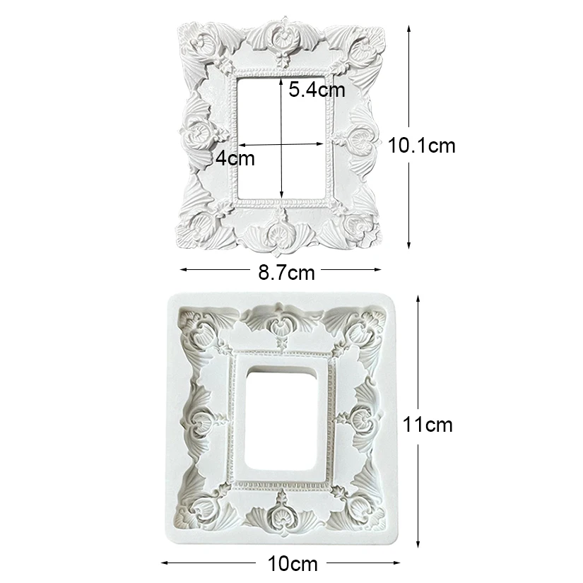 Frame Silicone Mold Sugarcraft Chocolate Cupcake Baking Mold Fondant Cake Decorating Tools