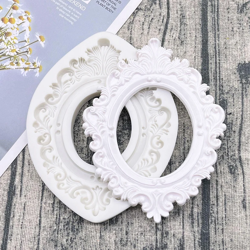 Frame Silicone Mold Sugarcraft Chocolate Cupcake Baking Mold Fondant Cake Decorating Tools