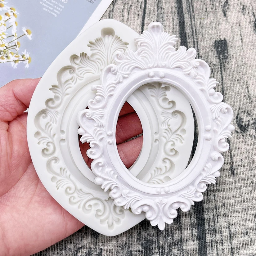 Frame Silicone Mold Sugarcraft Chocolate Cupcake Baking Mold Fondant Cake Decorating Tools