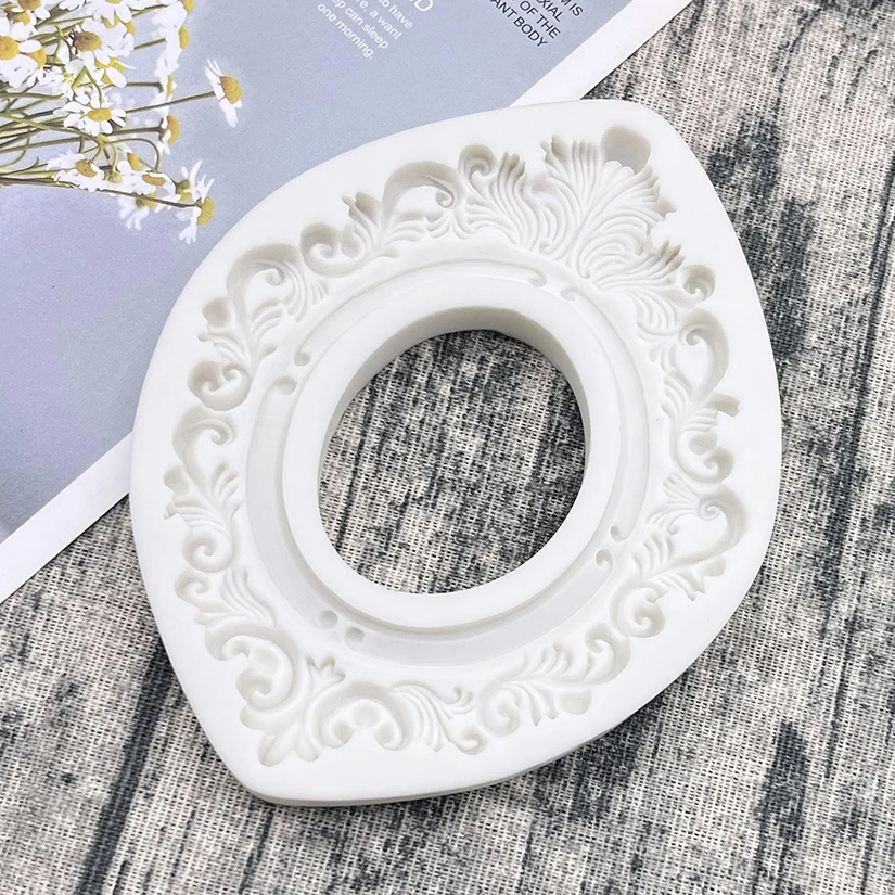 Frame Silicone Mold Sugarcraft Chocolate Cupcake Baking Mold Fondant Cake Decorating Tools