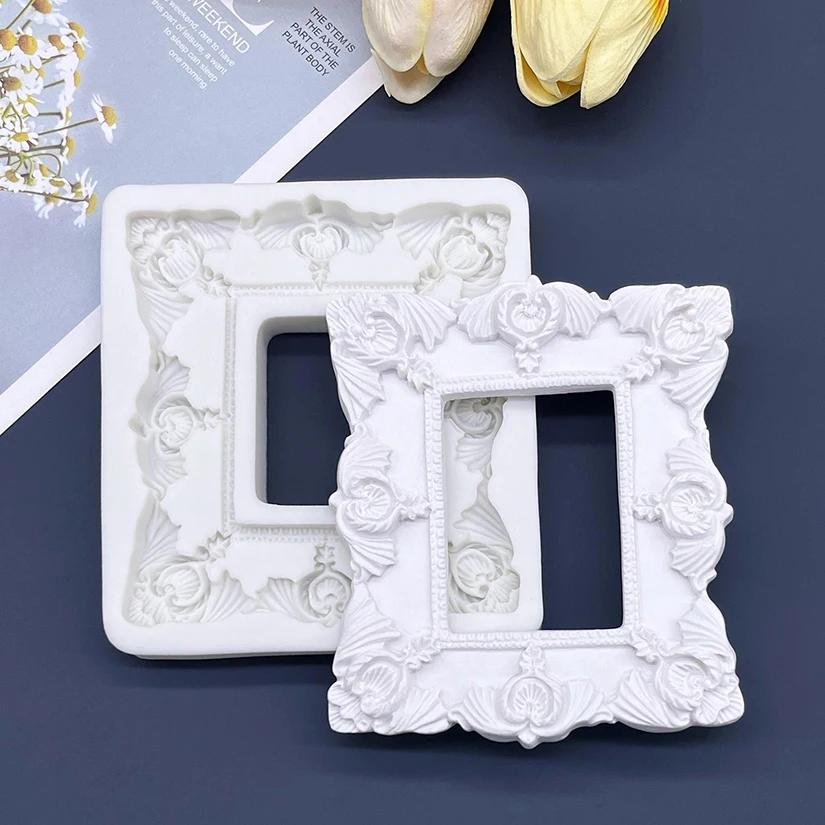 Frame Silicone Mold Sugarcraft Chocolate Cupcake Baking Mold Fondant Cake Decorating Tools