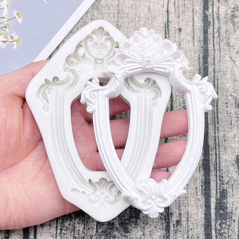 Frame Silicone Mold Sugarcraft Chocolate Cupcake Baking Mold Fondant Cake Decorating Tools