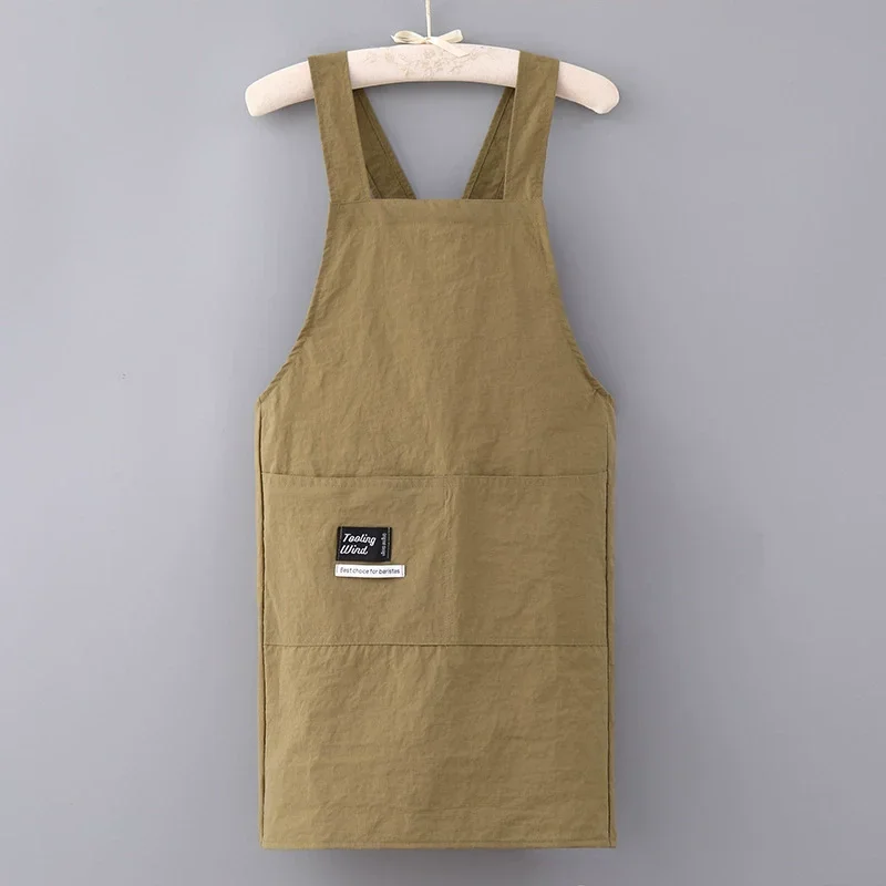 New Korean Household Kitchen Adult Waist Apron Waterproof Oil Resistant Cooking Chef Workwear for Catering Waiter Work Clothes