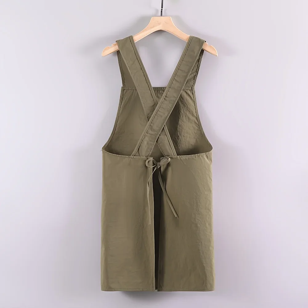 New Korean Household Kitchen Adult Waist Apron Waterproof Oil Resistant Cooking Chef Workwear for Catering Waiter Work Clothes