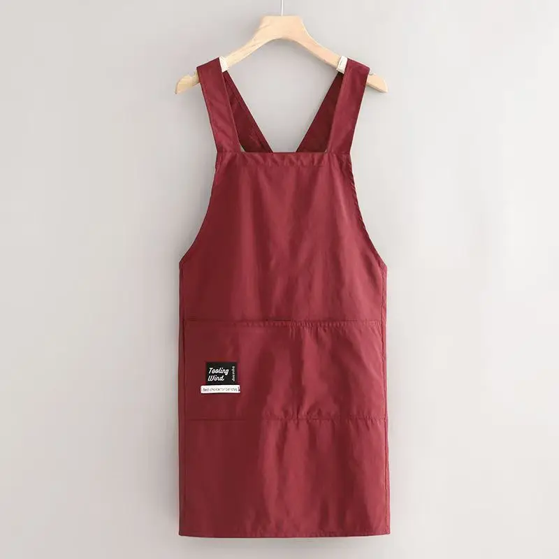 New Korean Household Kitchen Adult Waist Apron Waterproof Oil Resistant Cooking Chef Workwear for Catering Waiter Work Clothes