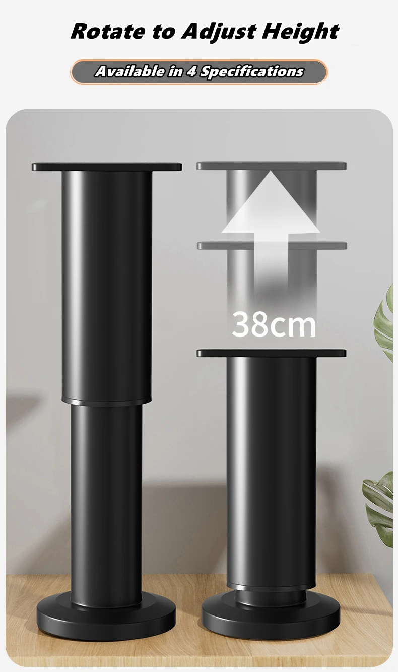 Adjustable Height Furniture Support Legs for Bed Frame, Metal Adjustable Furniture Legs for Bed/Sofa/Cabinet/Couch/Table