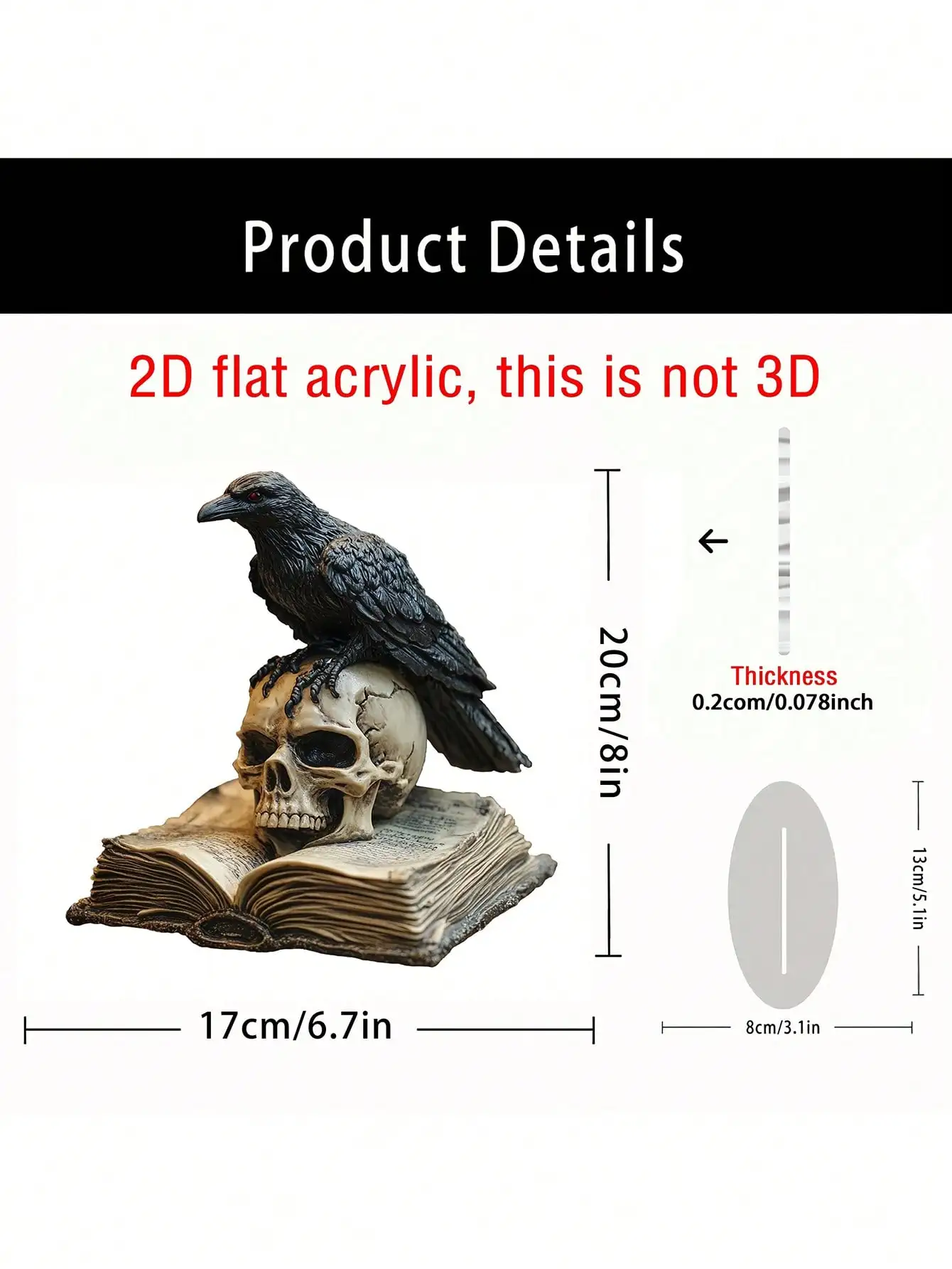 1PCS Black Extradition Crow Living Room Decoration Sculpture Halloween Holiday Gift Party Desktop Decoration Home Office Decora