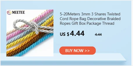 2Meters 5-20mm 3 Shares Macrame Cotton Rope Strap Braided Twisted Cord DIY Decoration Ropes Bag Craft Cords Sewing Accessories
