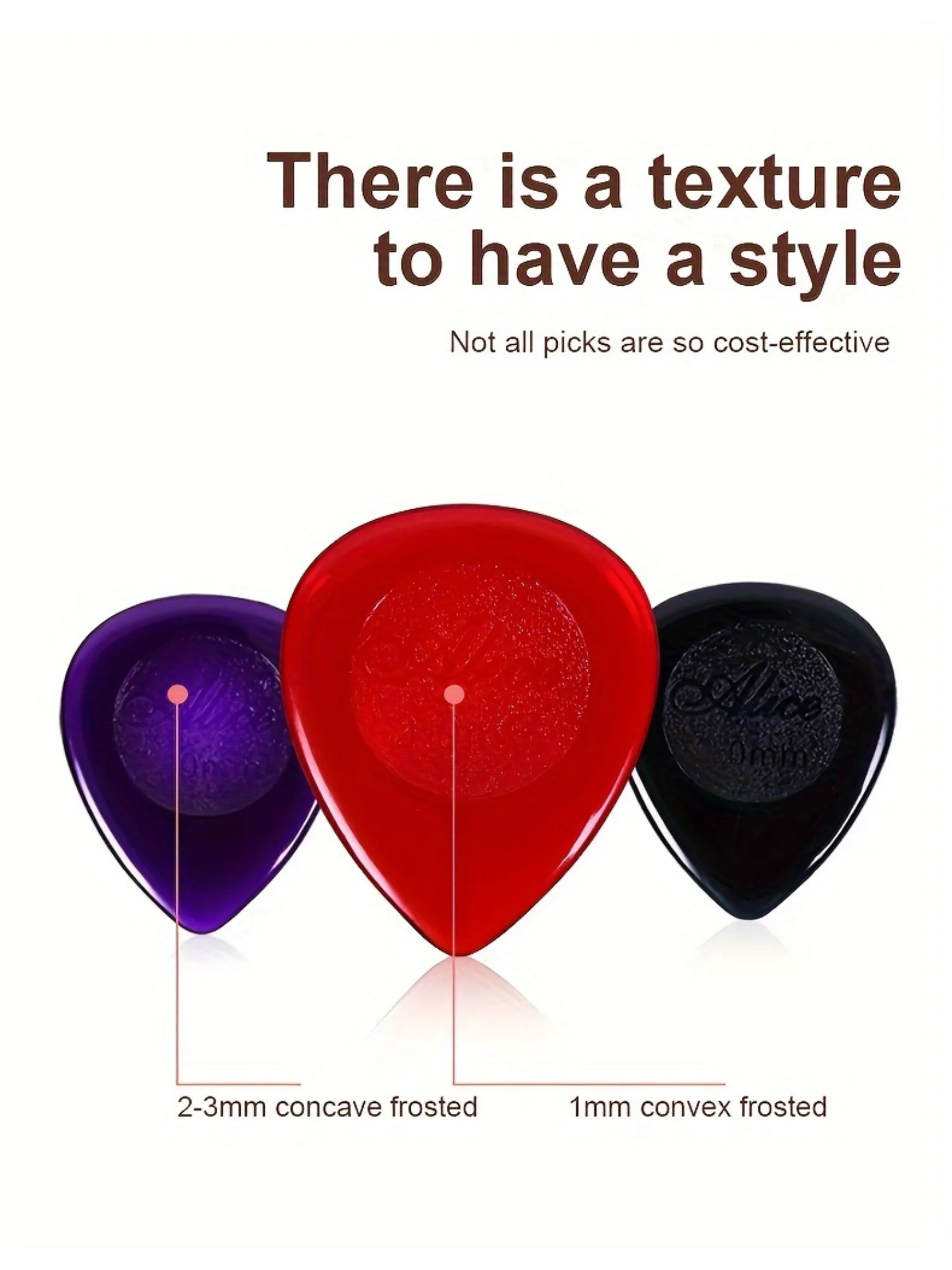 15pcs Color Guitar Pick 1mm/2mm/3mm - Three Thickness Groove Anti-Slip - Suitable for Acoustic Guitar, Electric Guitar, Bass