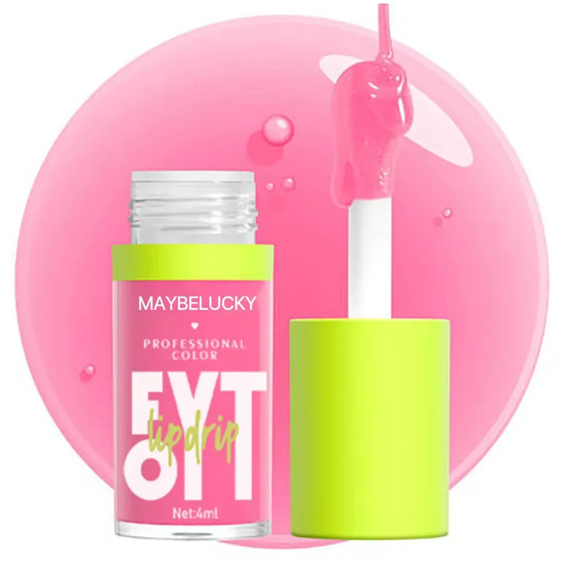 8 Colors Lip Gloss Plumping Lip Glaze Lip Balm Crystal Jelly Moisturizing Lip Oil Long Lasting Lipstick Transparent Lip Care