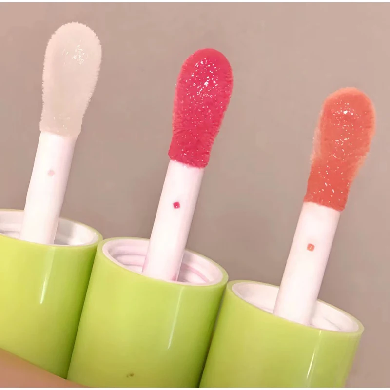 8 Colors Lip Gloss Plumping Lip Glaze Lip Balm Crystal Jelly Moisturizing Lip Oil Long Lasting Lipstick Transparent Lip Care