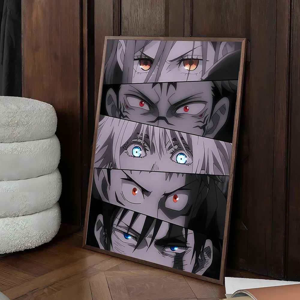 Anime Jujutsu Kaisen Prints Poster Itadori Yuji Fushiguro Megumi Sukuna Collage Canvas Painting Home Decor Poster Fans Gifts