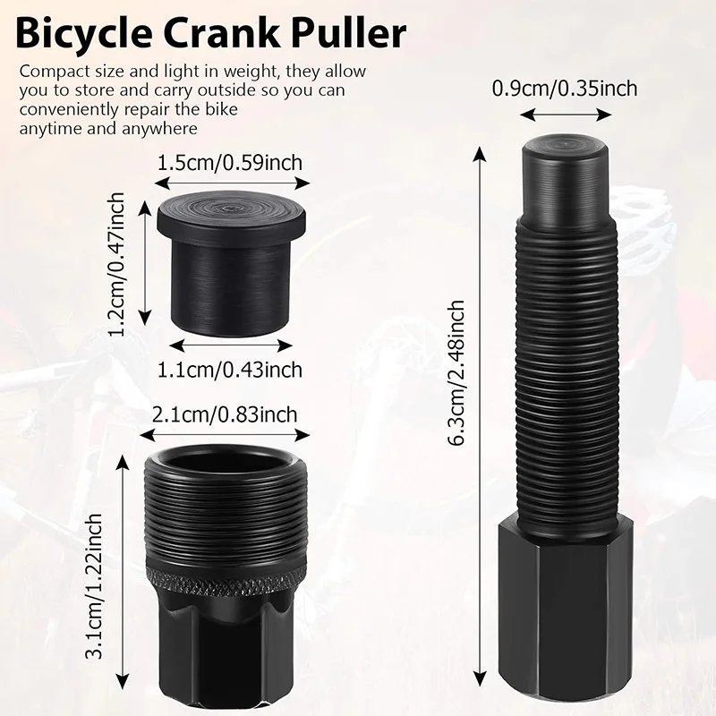 1Pc Bicycle Crankset Puller Crank Arm Puller Remover Bike Tools Mountain Crank Extractor Bicycle Carbon Steel Repair Tool