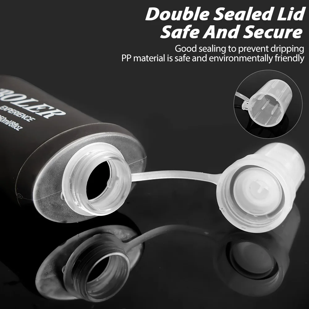 150/250/500ml Sport Water Bottle TPU Folding Soft Flask Drink Portable Water Bottle Running Hiking Bicycle Fitness Water Bag
