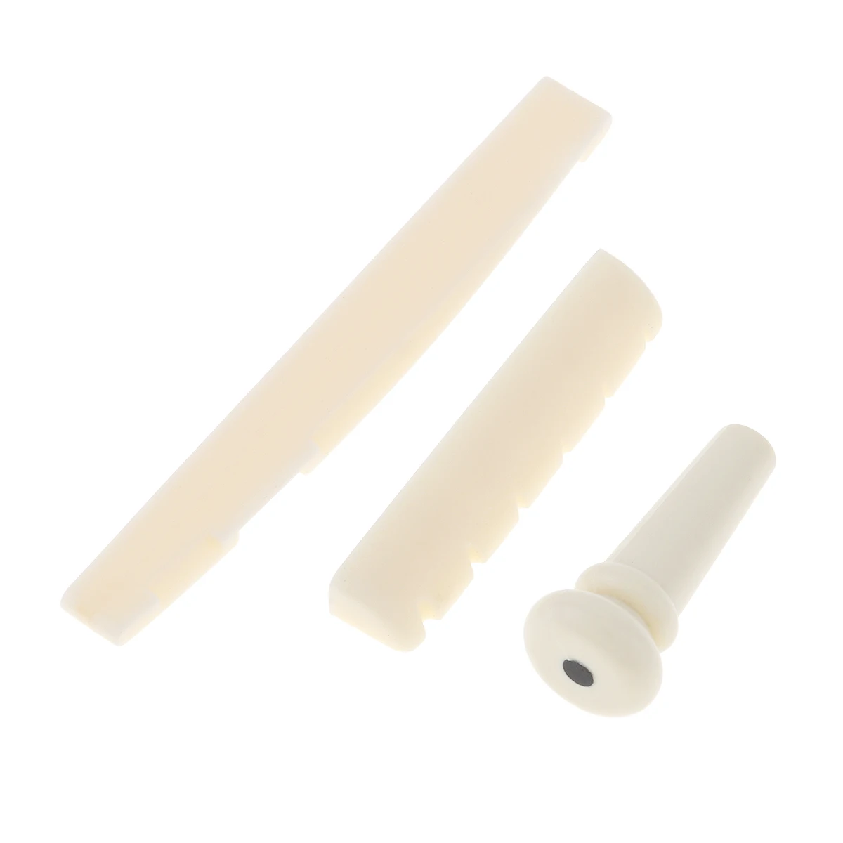 1 Set Wood Acoustic Guitar Bridge Bridge Pins / Saddle / Nut Saddle Guitar Parts for 40 41 Inch Acoustic Folk Guitar