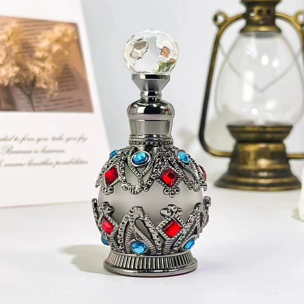 1PCS Luxury Perfume Bottle Essential Oil Bottle 15ml Empty Bottle Storage Bottle Gift Glass Perfume Bottle Portable Bottles