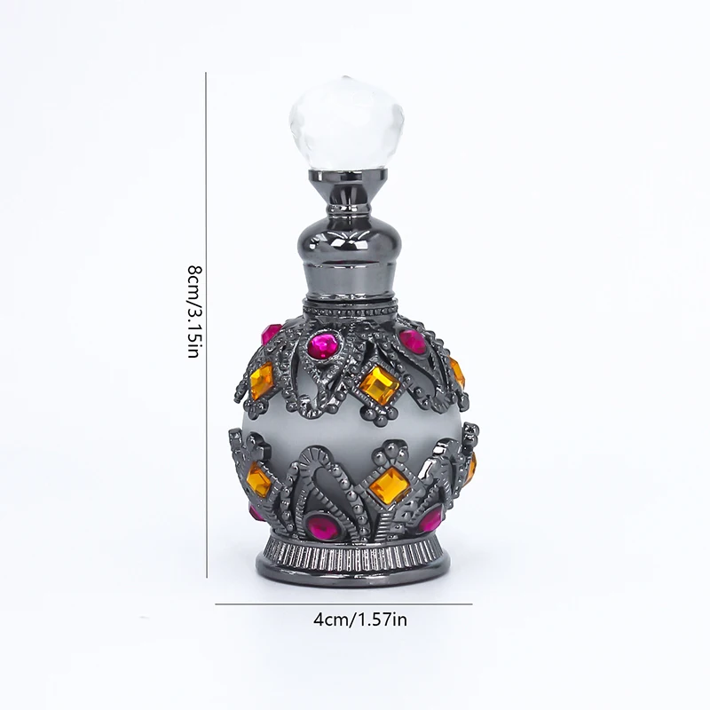 1PCS Luxury Perfume Bottle Essential Oil Bottle 15ml Empty Bottle Storage Bottle Gift Glass Perfume Bottle Portable Bottles