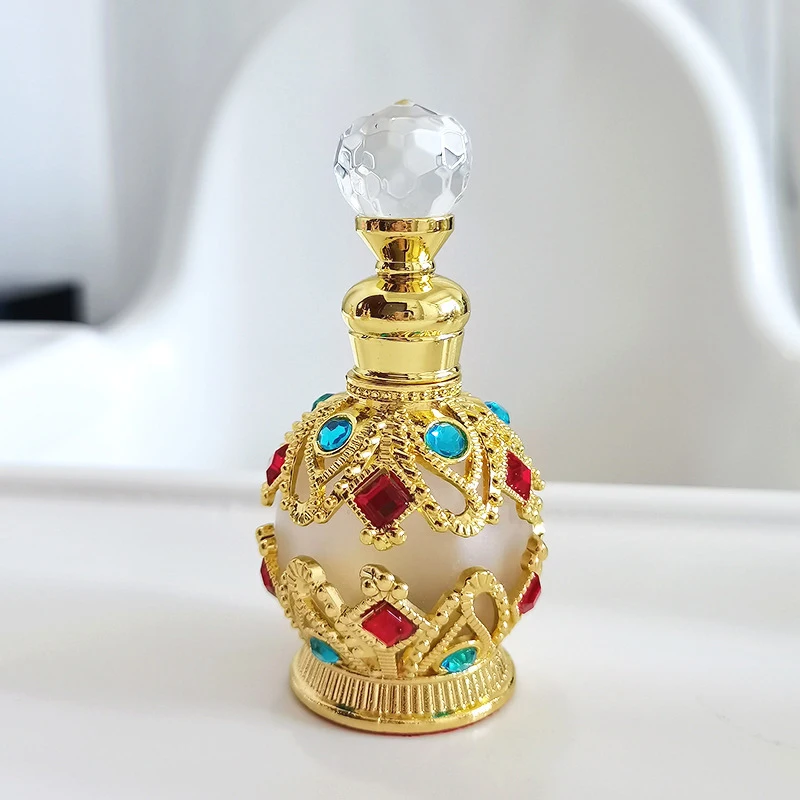 1PCS Luxury Perfume Bottle Essential Oil Bottle 15ml Empty Bottle Storage Bottle Gift Glass Perfume Bottle Portable Bottles