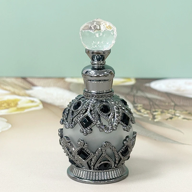 1PCS Luxury Perfume Bottle Essential Oil Bottle 15ml Empty Bottle Storage Bottle Gift Glass Perfume Bottle Portable Bottles