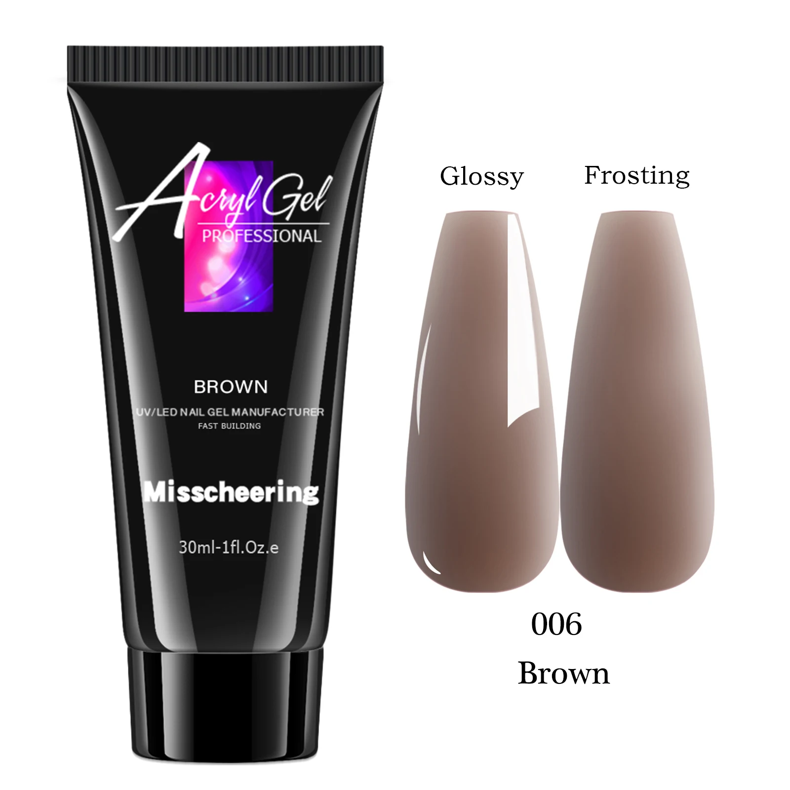 30ml Solid Color Nail Extension Gel Nail Build Poly Acrylic Gel Uv Led Quick Extension Of Crystal Model Painless Crystal Glue