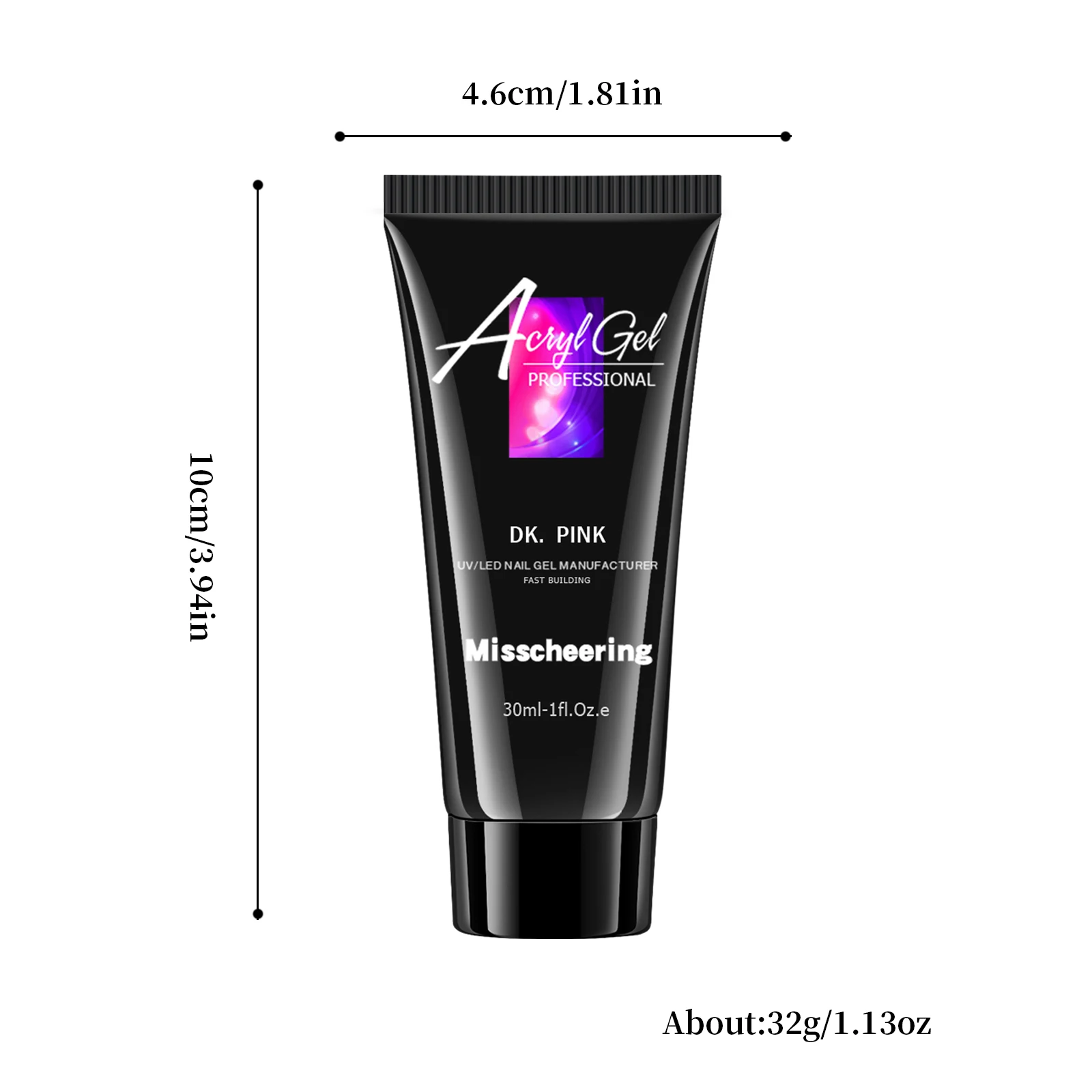 30ml Solid Color Nail Extension Gel Nail Build Poly Acrylic Gel Uv Led Quick Extension Of Crystal Model Painless Crystal Glue
