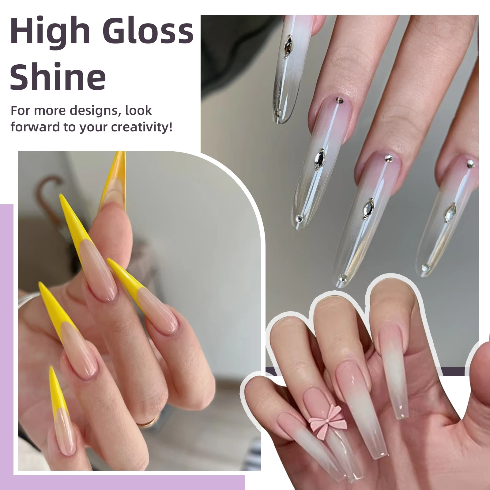 30ml Solid Color Nail Extension Gel Nail Build Poly Acrylic Gel Uv Led Quick Extension Of Crystal Model Painless Crystal Glue