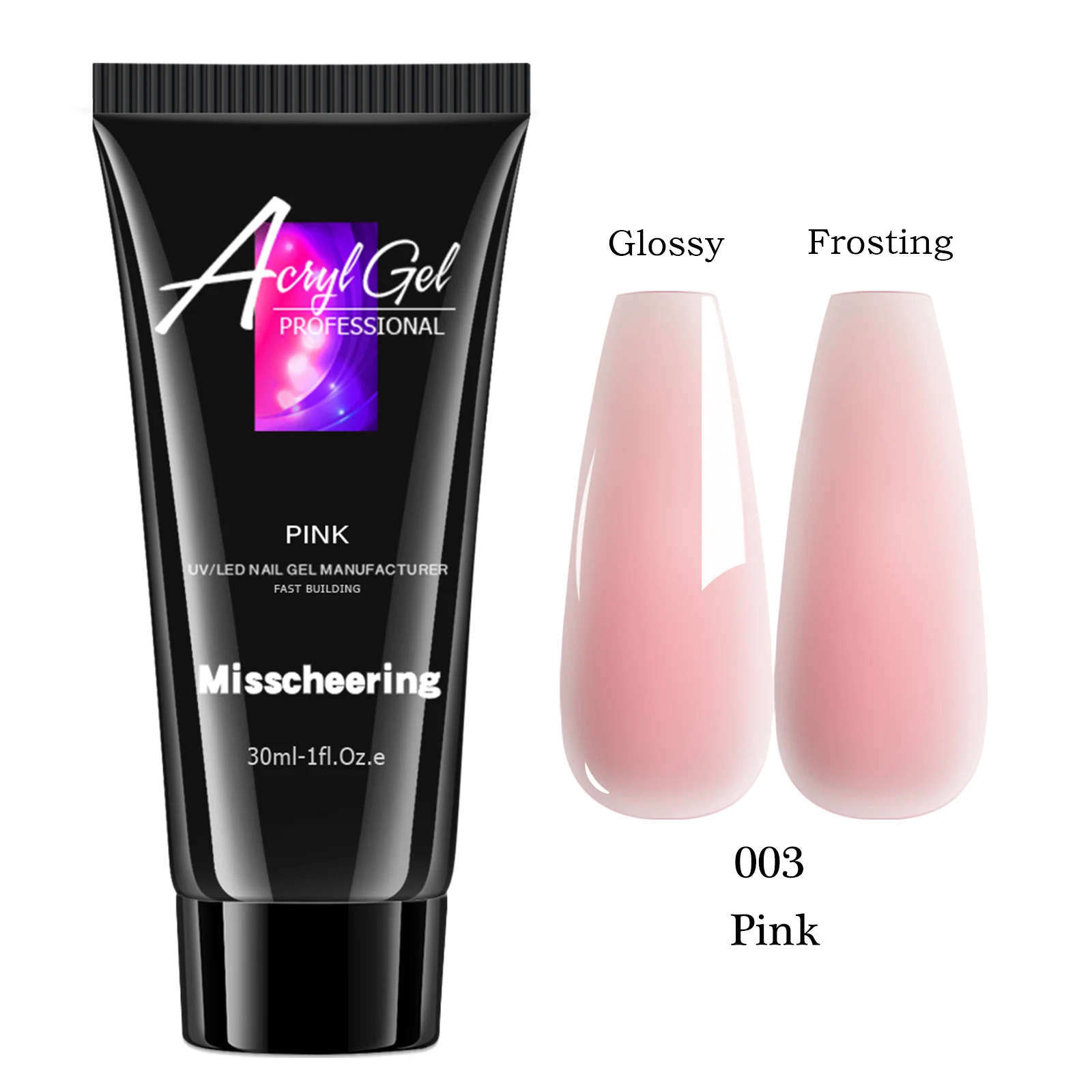 30ml Solid Color Nail Extension Gel Nail Build Poly Acrylic Gel Uv Led Quick Extension Of Crystal Model Painless Crystal Glue