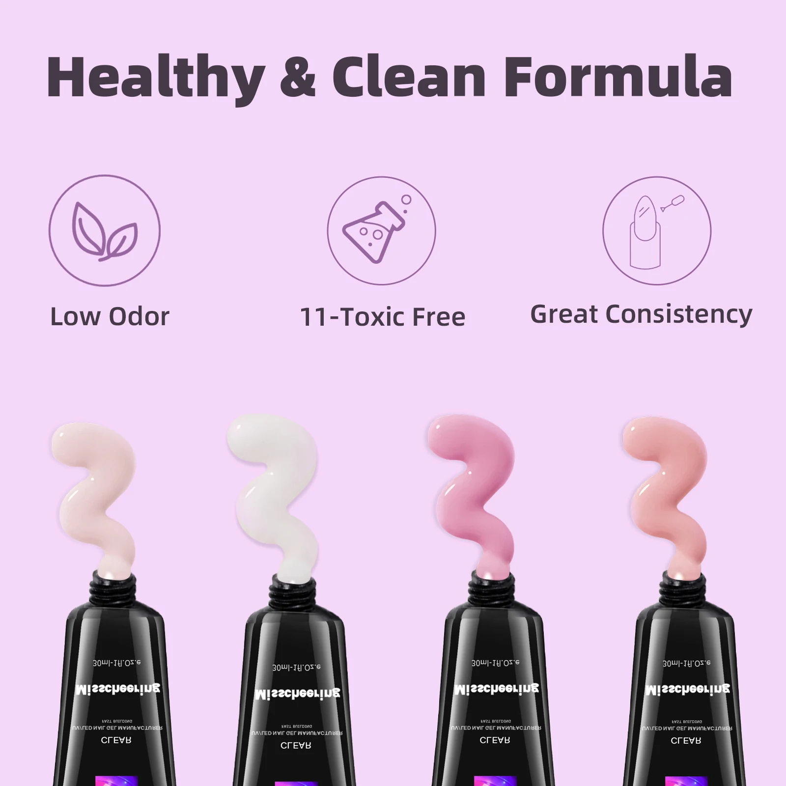 30ml Solid Color Nail Extension Gel Nail Build Poly Acrylic Gel Uv Led Quick Extension Of Crystal Model Painless Crystal Glue