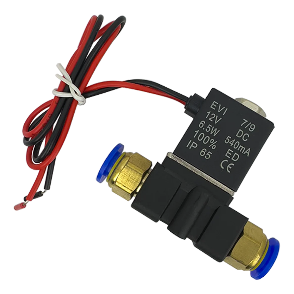 12V 24V 220V Pneumatic Electric Solenoid Valve 2 Position 2 Port Normally Closed Air Magnetic Valve 6mm 8mm Hose Barb Connection